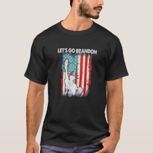 T-shirt Statue De La Liberté Allons-Y Brandon Drapeau Amér