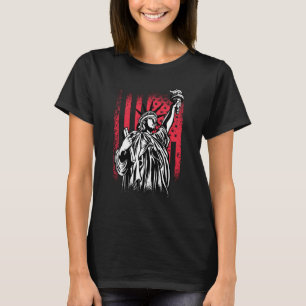 T-shirt Statue de la Liberté avec le drapeau américain