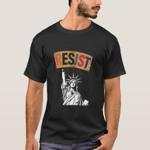 T-shirt Statue de la Liberté de résistance rétro