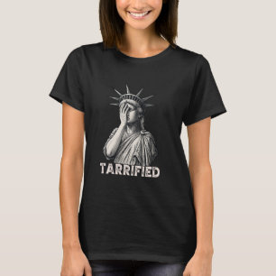 T-shirt Statue de la Liberté drôle terrorisée