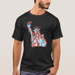 T-shirt Statue De La Liberté Forces Armées Patriotiques 4è