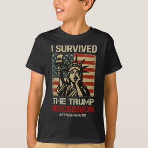 T-shirt Statue De La Liberté J'Ai Survécu À La Récession T