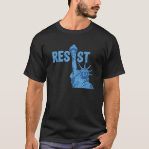 T-shirt Statue de la Liberté Résiste Graphique résiste con