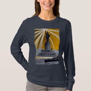 T-shirt Statue de la Liberté Torch et de la Marine américa