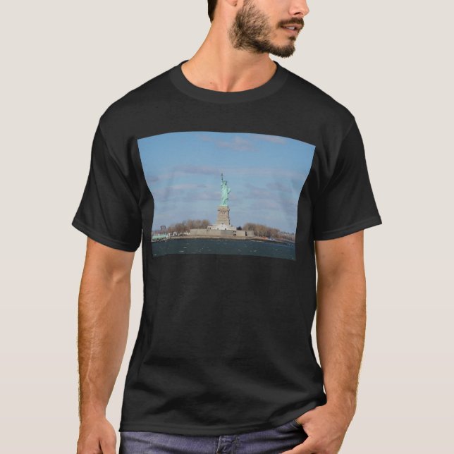 T-shirt Statue De Liberty Ellis Island (Devant)