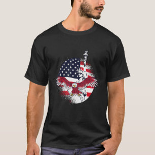 T-shirt Statue de l'Usa liberté pygargue