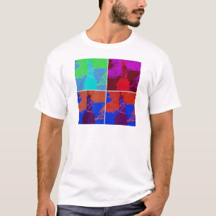T-shirt Statue de style pop art de la liberté
