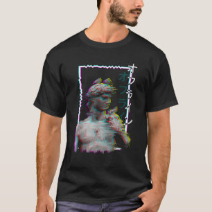 T-shirt Statue grecque Ancien Vaporwave Esthétique Synthwa