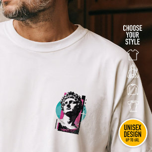 T-shirt Statue grecque rétro Jésus brutaliste Colossiens 2