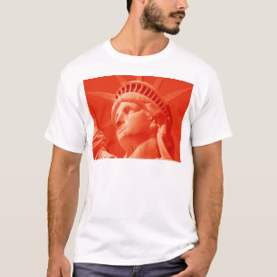 T-shirt Statue rouge de la Liberté