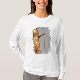 T-shirt Statuette de roi utilisant la couronne rouge de
