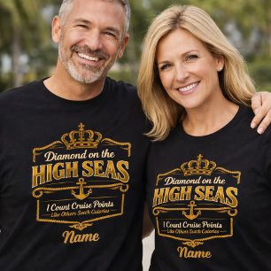 T-shirt Statut de Croisière Diamant Haute Mer Loyauté Drôl
