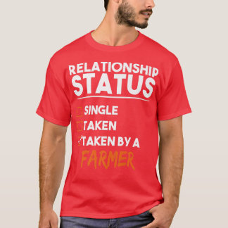 T-shirt Statut Relatif Pris Par Un Agriculteur Funny Sarca