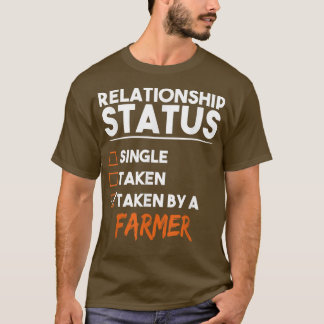 T-shirt Statut Relatif Pris Par Un Agriculteur Funny Sarca