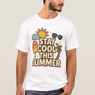 T-shirt Stay Cool This Summer - Cute Summer Ice Cream Tee