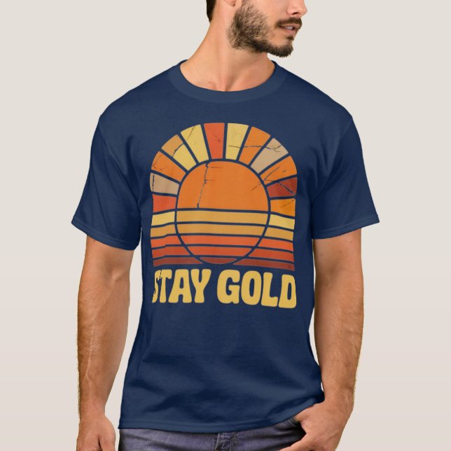 T-shirt Stay Gold - Outsiders Classic 1980 Retro (Devant)