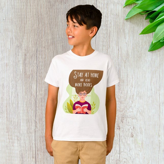 T-shirt Stay Home Read More Books Book Lover (Créateur téléchargé)