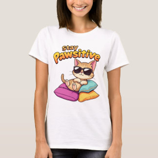 T-shirt Stay Pawsitive