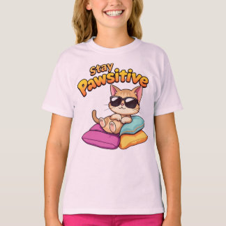 T-shirt Stay Pawsitive