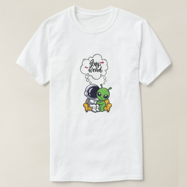 T-shirt Stay Weird Love (Design devant)