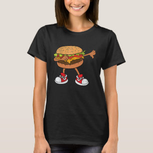 T-shirt Steak haché Dab Enfants Hommes Femmes Cheeseburger