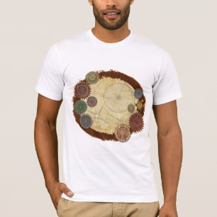 T-shirt Steam Elegance Steampunk Médias mixtes