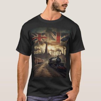 T-shirt Steam Power : l'aube industrielle britannique