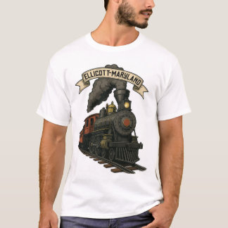 T-shirt Steam Train Locomotive of Ellicott Maryland