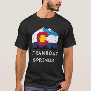T-shirt Steamboat Springs Colorado Ski Graphique Vintage