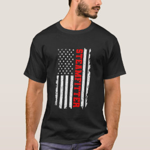 T-shirt Steamfitter American Flag Freedom Welts