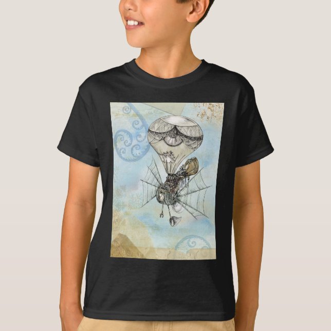T-shirt steampunk balloon (Devant)