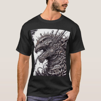 T-shirt Steampunk Godzilla