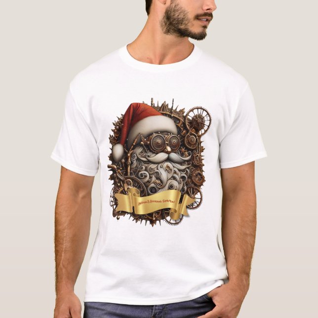 T-shirt Steampunk Shiftmas : Gears & Victorian Cheer! (Devant)