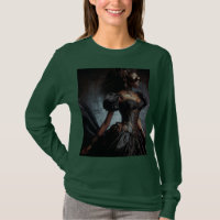 Steampunk Vintage Victorian Lady Black Raven