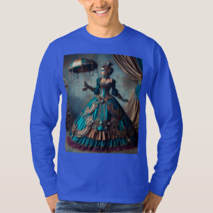 T-shirt Steampunk Vintage Victorian Lady Circus