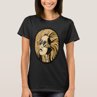 T-shirt Steampunk vintage woman face