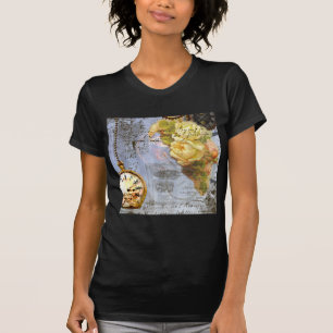T-shirt Steampunk & Yellow Roses
