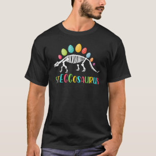 T-shirt Steggosaurus Dinosaur Polka Dot Joyeux Oeuf De Pâq