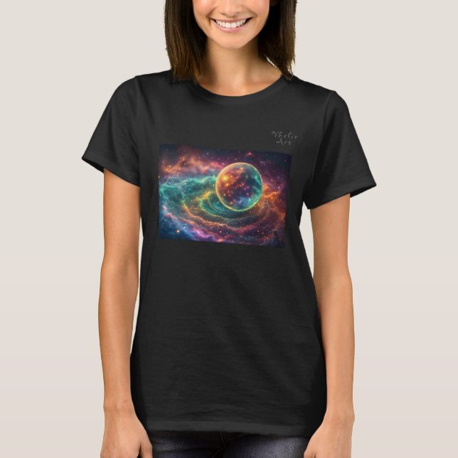 T-shirt Stellar Dream Nebula Design (Devant)