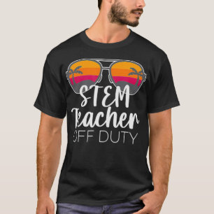 T-shirt STEM Enseignant hors service Lunettes de soleil Pi
