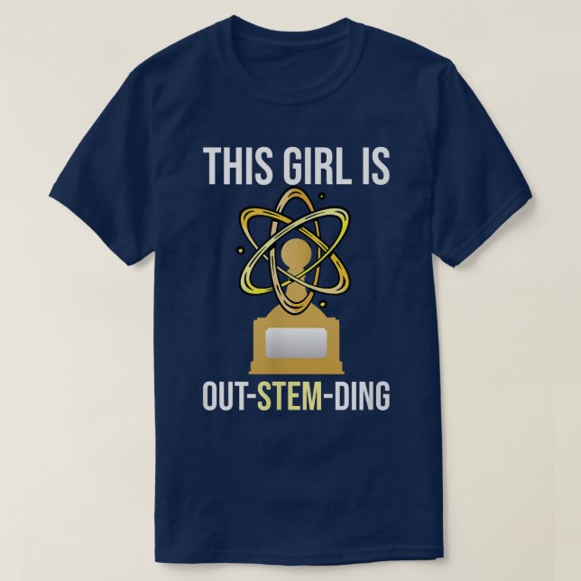 T-shirt Steminist Equality This Girl Is Outstemding Women  (Design devant)
