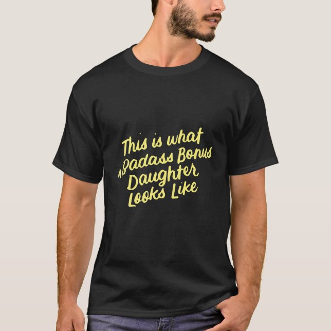 T-shirt Step Bonus Fille Drôle Cadeaux Familiaux Pour Step (Devant)