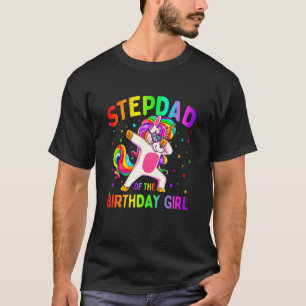 T-shirt Stepdad de la fête d'anniversaire fille Dabbing li
