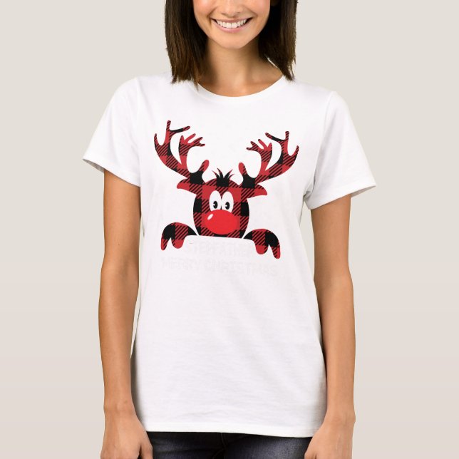 T-shirt Stepfather Always be yourself Reindeer Santa Hat B (Devant)