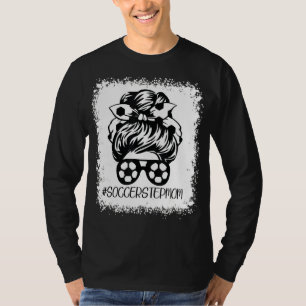 T-shirt Stepmaman Vie Football Stepmaman Fête des Mères Bl