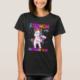 T-shirt Stepmamie de la fête d'anniversaire garçon jumelé