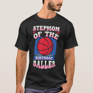 T-shirt Stepmere De L'Anniversaire Baller Basketball Thème