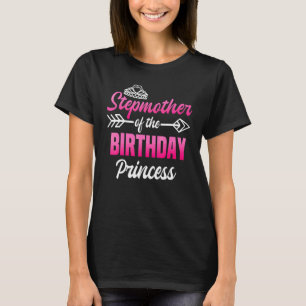 T-shirt Stepmère De L'Anniversaire De Fête Princess Party 