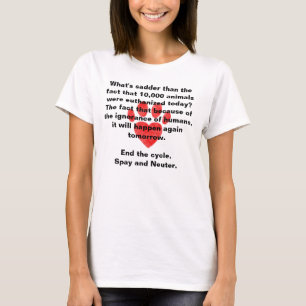 T-shirt Stérilisez et changez la chemise de Pawprint