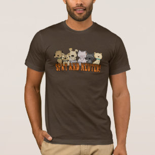T-shirt Stérilisez et changez les chats et la bande